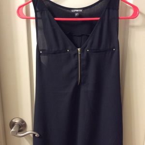 Sheer Black Tank Top